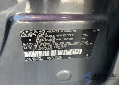 2017 Toyota Rav4 Limited из США, поврежденный, VIN 2T3YFREV0HW326754